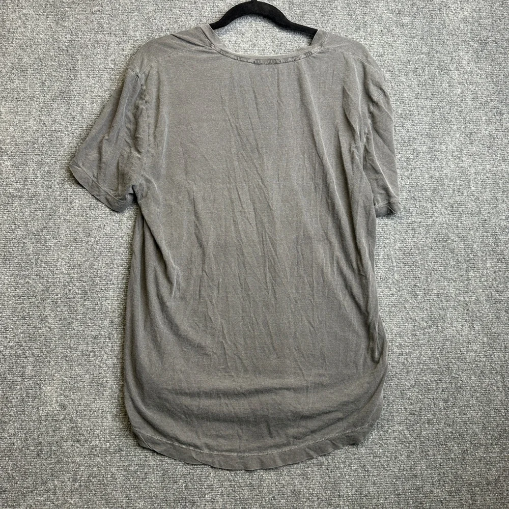James Perse Standard V-Neck T-Shirt Mens 3 Gray Short Sleeve Cotton Basic Tee